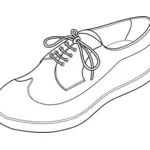 Golf sko vektortegning