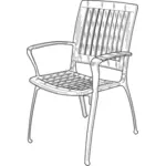 Imagen vectorial de silla de plástico