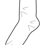 Vektorové ilustrace sportovní ponožky