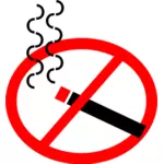 Vektori kuva munan muotoinen tupakointi kielletty merkki