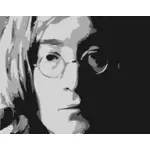 בתמונה וקטורית דיוקן של ג'ון לנון