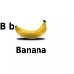 B för en banan ClipArt