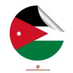 ヨルダンの旗ステッカー