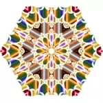 ناقلات مقطع الفن من زهرة النيون hectagonal