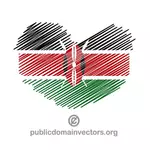 我爱肯尼亚矢量图形