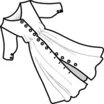 Linie Kunst Vektorgrafiken Kleid