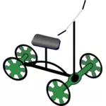 Rodilla walker vector de la imagen