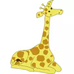 Sitzende giraffe