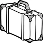 Vector clip art of art deco suitcase
