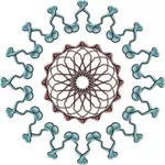 Sininen ja ruskea molekyyli