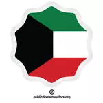 Adesivo bandiera Kuwait