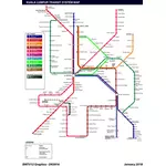 Kuala Lumpur Rail Transit Karte