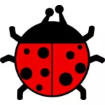 Ladybug in flat colors