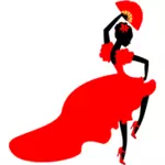 Lady flamenco dancer