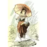 הגברת בגשם