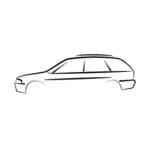 Auto overzicht vector tekening