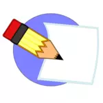 Penna och papper vektor icon