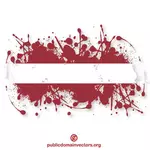 라트비아 잉크 스 패터의 국기