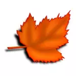 Grafika wektorowa liść jesienny brąz