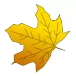 Gele maple leaf vector afbeelding