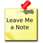 ''Leave Me A Note'' Message