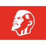 Vector clip art of Leninist flag