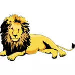 Leão colorido de clip-art