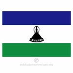 Lesotho vector vlag