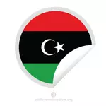Autocollant du drapeau libyen