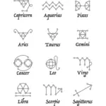 Zodiac-merkit-piirustus