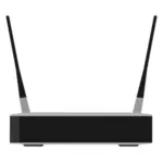 Linksys WRT54GR Router a banda larga wireless-G con RangeBooster immagine vettoriale