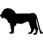 狮子的剪影