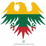 Litauens flagg i eagle form