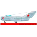 Militaire vliegtuigen MIG-15 vector