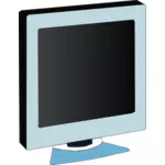 LCD monitor vector miniaturi