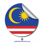 ملصق العلم الماليزي