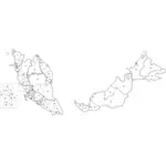 Malaysia postcode map