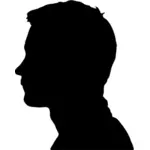 Mężczyzna profil główki obrazu