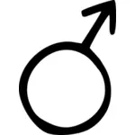 Gráficos de vetor de símbolo masculino