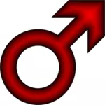 Immagine di vettore di simbolo maschio