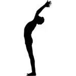Mann in Yoga-pose