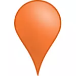 3D map location icon vector image