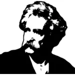 Vektorový obrázek portrétu Mark Twain