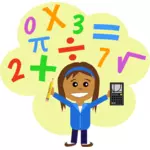 Matematikk jente