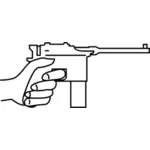 Mauser gun vector graphics