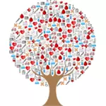 Medizinische Symbole Baum