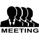 Toplantı vektör siluet