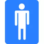 Men's bathroom sign vector clip art