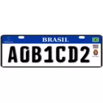 Brazilian registration plate vector graphics
