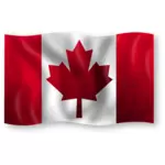 Kanadiske flagg vektortegning
